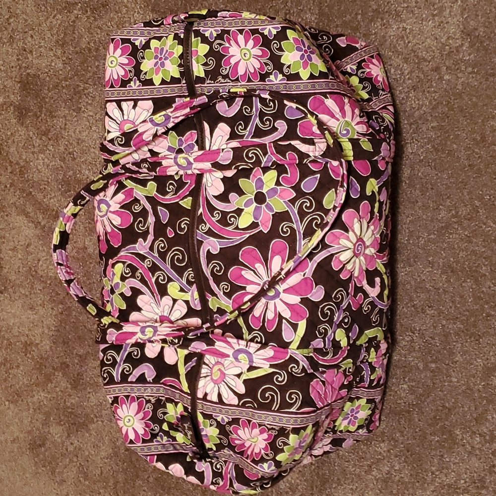 Vera Bradley Large Duffel Purple Punch retired pattern